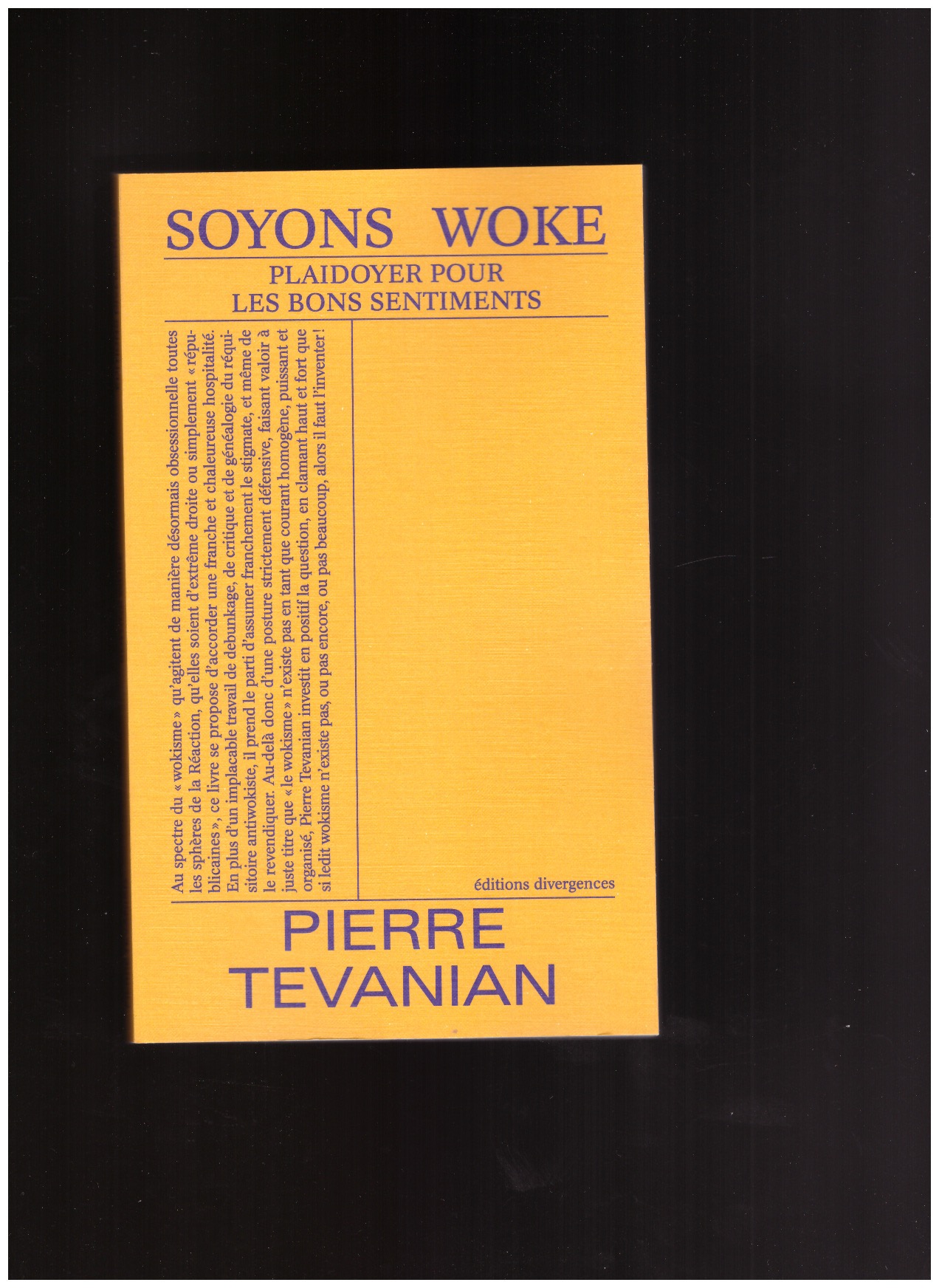 TEVANIAN, Pierre - Soyons Woke